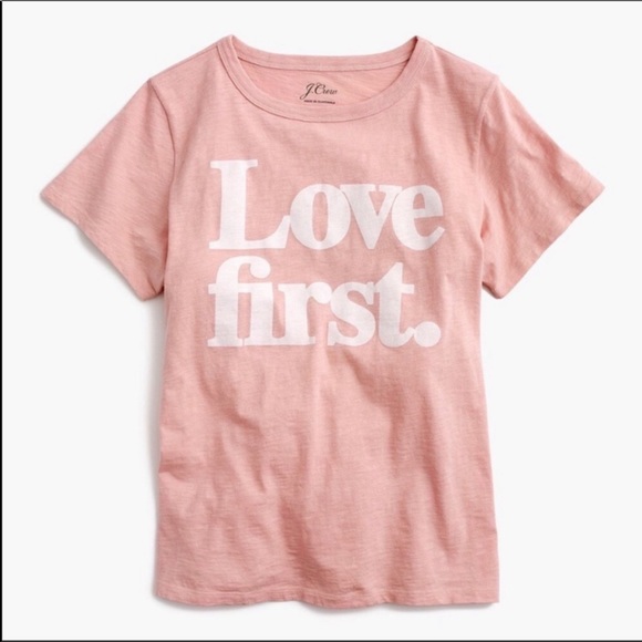 J. Crew Tops - J. Crew LOVE FIRST Tee NWT